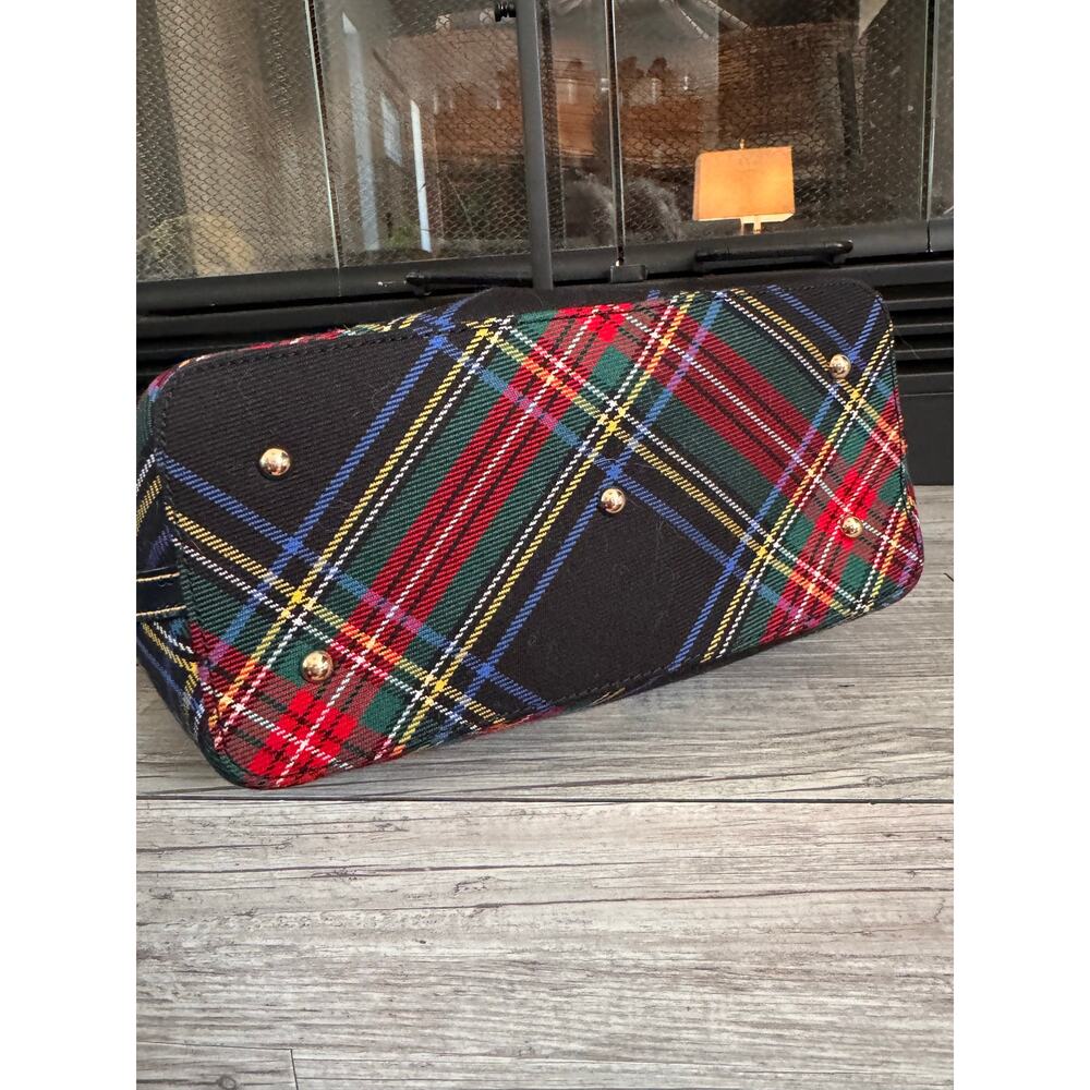 Three pc set Dooney & Bourke Barlow with wallet and coin purse tartan plaid - Picture 7 of 16